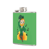 Tanzlekobobobaun, St. Patrick's Day Cartoon Flachmann (Links)