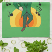 Tanzlekobobobaun, St. Patrick's Day Cartoon Geschirrtuch (Gefaltet)