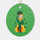 Tanzlekobobobaun, St. Patrick's Day Cartoon Keramik Ornament (Links)