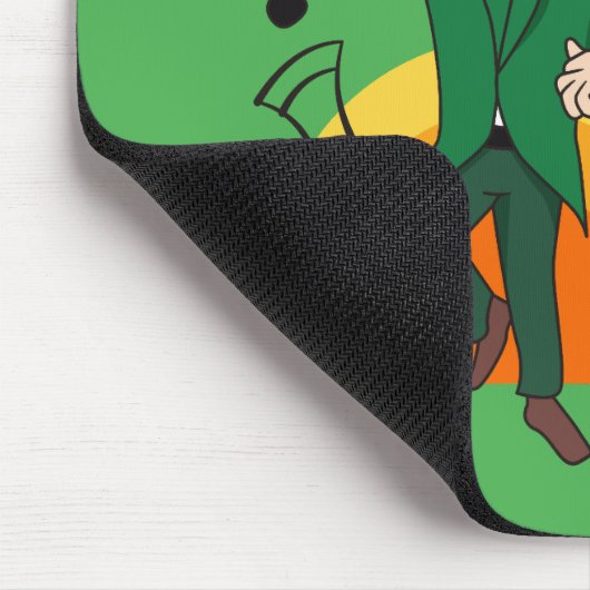 Tanzlekobobobaun, St. Patrick's Day Cartoon Mousepad (Ecke)