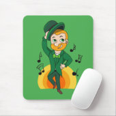 Tanzlekobobobaun, St. Patrick's Day Cartoon Mousepad (Mit Mouse)