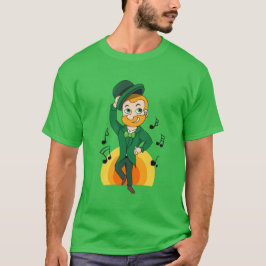 Tanzlekobobobaun, St. Patrick's Day Cartoon T-Shirt