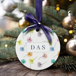 Tanzleuchter | Wasserfarbenes Muster Keramik Ornament