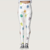 Tanzleuchter | Wasserfarbenes Muster Leggings (Vorderseite)