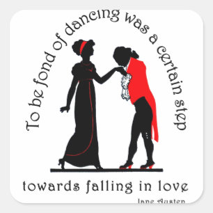 Tanzliebhaber Quadratischer Aufkleber