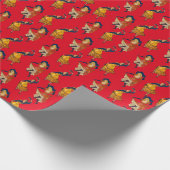 Tanzmädchen Fantasy Collage Geschenkpapier (Ecke)