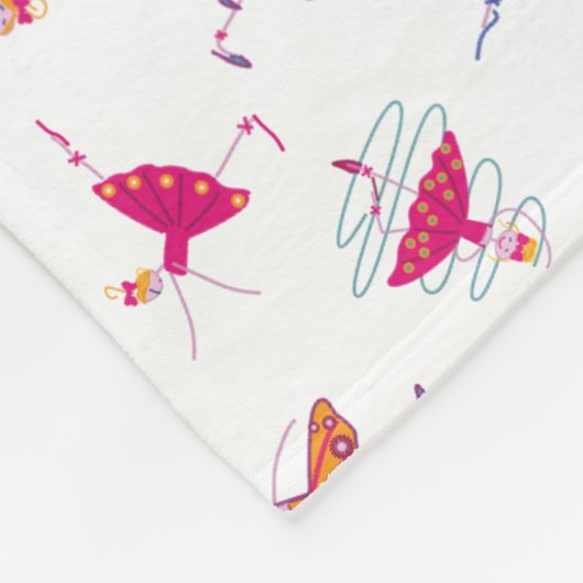 Tanzmädchen Fleecedecke (Ecke)