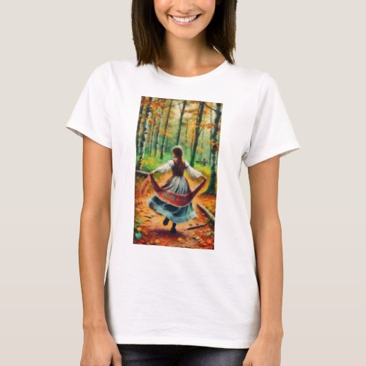 Tanzmädchen im Wald T-Shirt (Vorderseite)