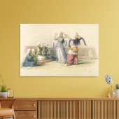 Tanzmädchen in Kairo, aus "Ägypten und Nubien" Leinwanddruck (Insitu (Wohnzimmer))