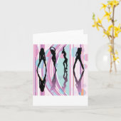 Tanzmädchen Karte (Gelbe Blume)