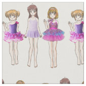 Tanzmädchen Stoff (Nahaufnahme)