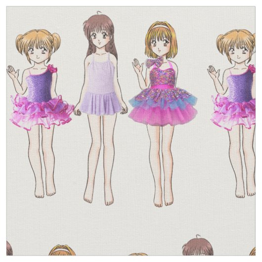 Tanzmädchen Stoff (Nahaufnahme)