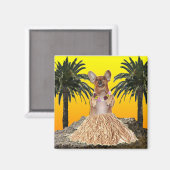 Tanzmagnet Dackel Magnet (Vorderseite/Rückseite)