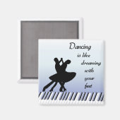 Tanzmagnet Magnet (Vorderseite/Rückseite)