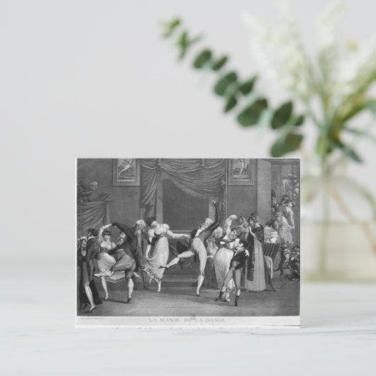 Tanzmanie, 1809 postkarte (Stehend Vorderseite)