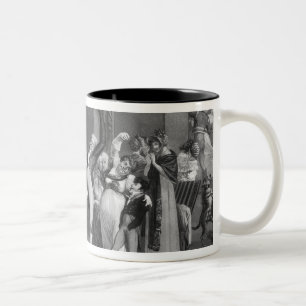 Tanzmanie, 1809 zweifarbige tasse