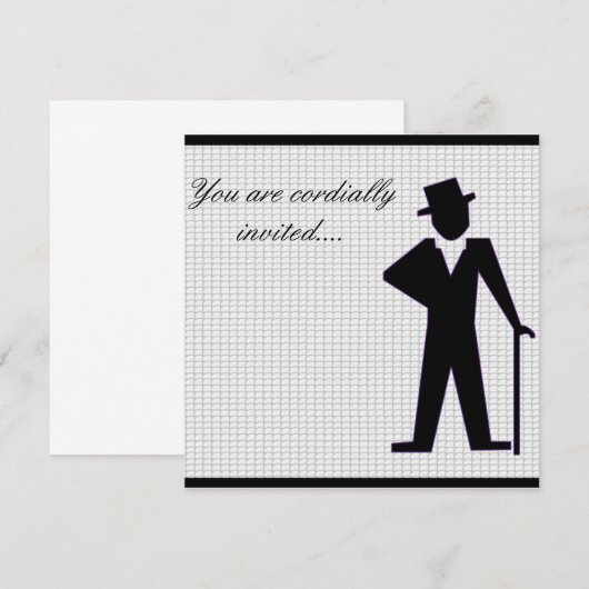 Tanzmann Einladung (Vorne/Hinten)