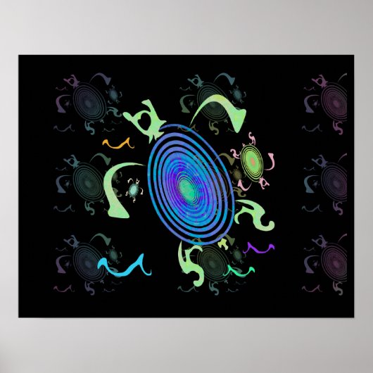 Tanzmeerschildkröten-Plakate Poster (Vorne)