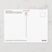 Tanzmeister Postkarte (Rückseite)