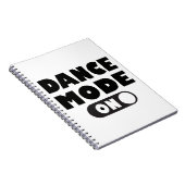 Tanzmodus bei sonnigen Tanzangebot Notizblock (Rechte Seite)