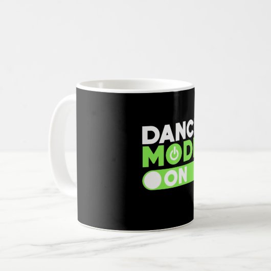 Tanzmodus eingeschaltet kaffeetasse (Vorderseite Links)
