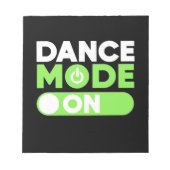 Tanzmodus eingeschaltet notizblock (Vorderseite)