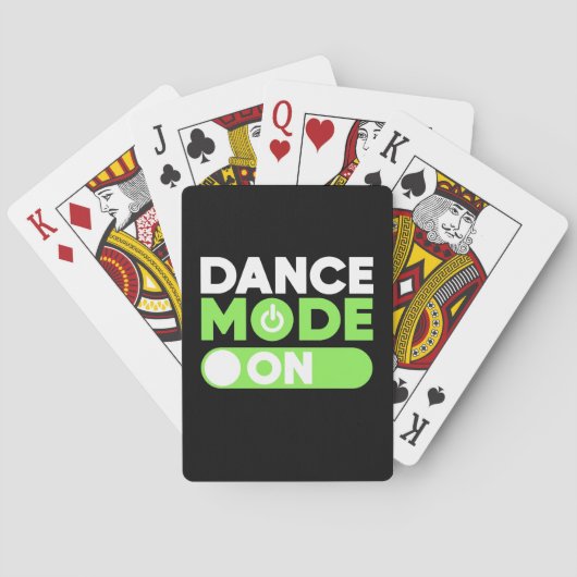 Tanzmodus eingeschaltet spielkarten (Rückseite)