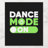 Tanzmodus eingeschaltet weinetikett (Einzelnes Label)