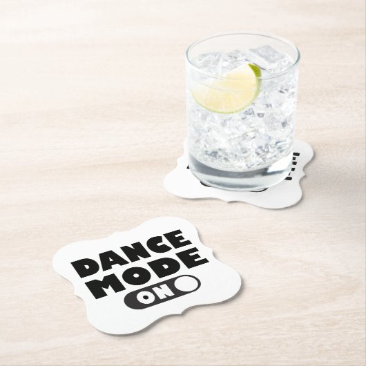 Tanzmodus On, Tänzer, Dance Quote Wedding Party Untersetzer (Vor Ort)