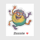 Tanzmonster Aufkleber (Blatt)