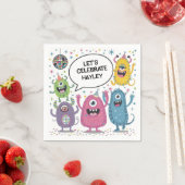 Tanzmonster Party Kindergeburtstag Design Serviette (Beispiel)