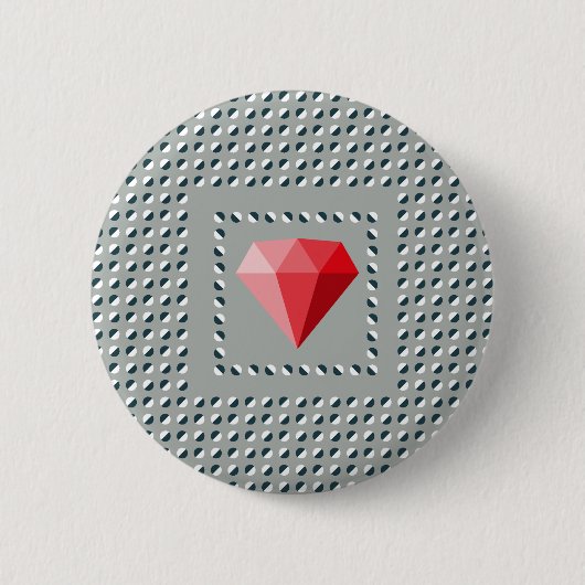 Tanzmotiv Optische Täuschung Rubis Button (Vorderseite)