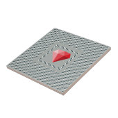 Tanzmotiv Optische Täuschung Rubis Fliese (Seite)