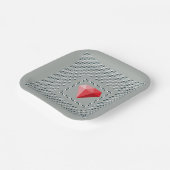 Tanzmotiv Optische Täuschung Rubis Pappteller (Gewinkelt)