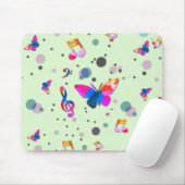 Tanzmusik auf Grün Mousepad (Mit Mouse)