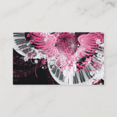 Tanzmusik-Disco-Ball-Klavier-Musikindustrie-Karte Visitenkarte (Rückseite)