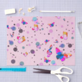 Tanzmusik in Rosa Seidenpapier (Handwerk)