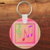 Tanzmusikalische Symbole Schlüsselanhänger (Vorderseite)