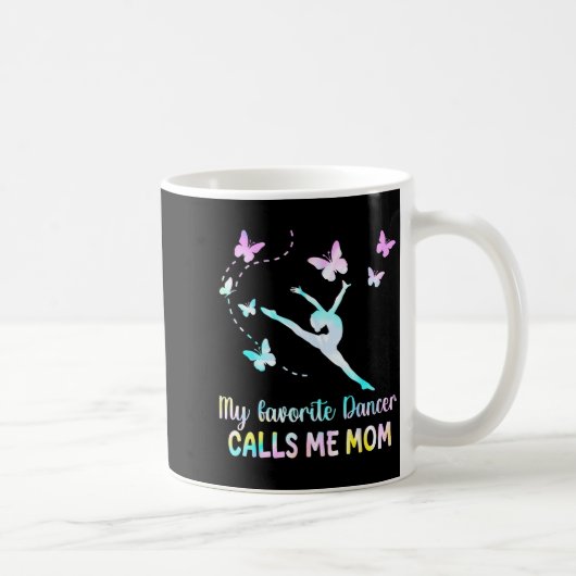 Tanzmutter Lieblingstänzer nennt Mutter lustig Mut Kaffeetasse (Rechts)