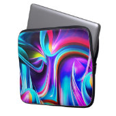TanzNeonlicht Laptopschutzhülle (Vorderseite Links)