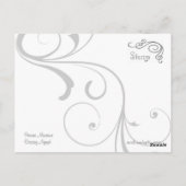 Tanznymph und Poet-Postkarte Postkarte (Rückseite)