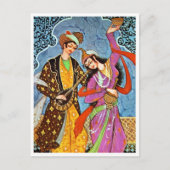 Tanznymphe und Musiker Postkarte (Vorderseite)