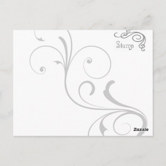 Tanznymphe und Musikerpostkarte Postkarte (Rückseite)