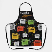 Tanzöfen Rock'n'Roll personalisierte Küche Schürze (Vorderseite)