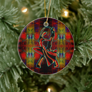 Tanzpaar Keramik Ornament