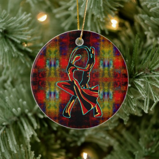 Tanzpaar Keramik Ornament (Baum)