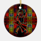 Tanzpaar Keramik Ornament (Vorne)