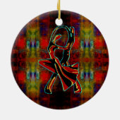 Tanzpaar Keramik Ornament (Hinten)