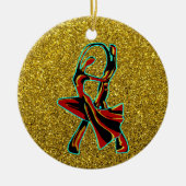 Tanzpaar Keramik Ornament (Vorne)