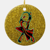 Tanzpaar Keramik Ornament (Hinten)